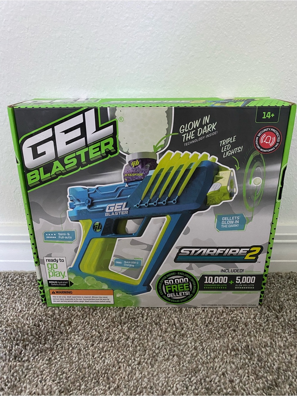 New Starfire 2 Blue & Green Gel Blaster Toy